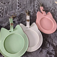 Sac à pendentifs de style japonais bande dessinée avec badge transparent, porte-clés avec breloque, mini badge de rangement