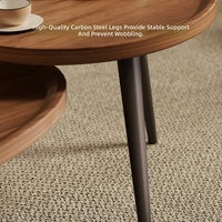 Table basse compacte de style luxe léger pour vente en gros transfrontalière, table de chevet en bois démontable, table moderne minimaliste