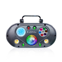 Nouvelle lampe à LED à six effets sonores, activée par le son, lampe d'ambiance, indice de protection IP20, 95-245V, studios, diffusions en direct, lumière stroboscopique laser, KTV