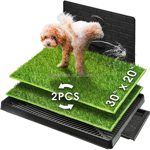 AromaNano Lot de 2 Tapis d'Entraînement pour Chiens en Plastique, Écologiques, Blancs, Grand Format 51x76x20cm, de Haute Qualité, pour Chiots Modernes - Product Image 1