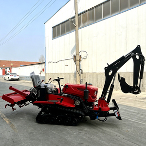Nuovo Trattore Cingolato Agricolo Mini Escavatore Approvato CE 25HP 35HP 50HP con Motore Diesel e Fresa Rotante con Seminatrice - Product Image 4