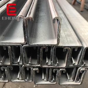 Riel de Acero en Forma de <span class=keywords><strong>C</strong></span> de Alta Calidad, Galvanizado, con Orificios, Ranurado, Tipo Unistrut - Product Image 3