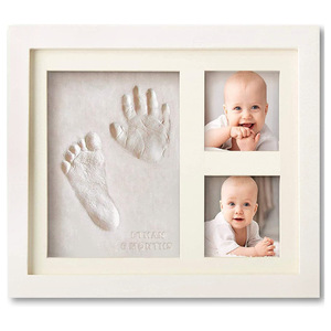 Marco de Fotos Conmemorativo Personalizado con Huellas de Manos y Pies de Bebés y Mascotas, con Estampado en Tablero Artificial - Venta al por Mayor - Product Image 2