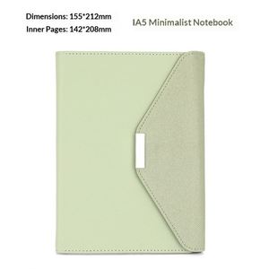 Exquisito Cuaderno de Negocios A5 de Cuero PU, Tres Pliegues, 100 Hojas, Varios Colores, Magnético, con Logotipo Personalizado para Oficina - Product Image 2