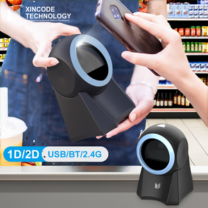 Xincode superfast 2D không dây máy tính để bàn Máy quét mã vạch cho <span class=keywords><strong>Bluetooth</strong></span> USB QR Đầu đọc mã vạch cho hàng tồn kho quét siêu thị - Product Image 2