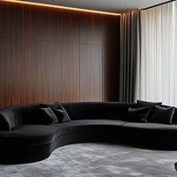 Tapicería tela terciopelo ad cuero sofá conjunto muebles sala de estar muebles sofá egipcio italiano tela sofá