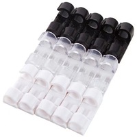 Clips auto-adhésifs pour la gestion des câbles 20 pièces Organisateurs de câbles Clips collants pour câble d'ordinateur portable