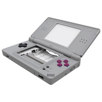 EXtremeRate Coque de Remplacement Complète et Boutons avec Lentille d'Écran pour Nintendo DS Lite NDSL - Kit de Remplacement Complet de la Console