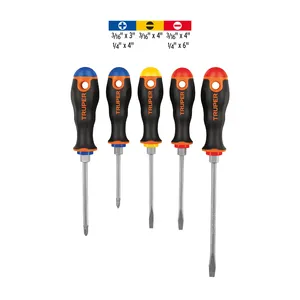 BOX 6 <b>Set</b> of 5 <b>screwdrivers</b> with Comfort Grip handle, TRUPER - Product Image 3