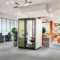 Bewegliche Akustik-Schallschutzkabinen für Arbeitsplätze, Home-Office, Schule, Bürogebäude – Modulares Design mit Schallschutzglas