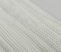 100% bio bambou gaufre jeter couverture refroidissement Jacquard tricoté lit couverture pour été canapé décor à la maison hôtel fournitures