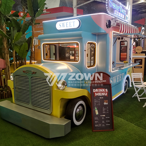Remolque de Comida ZOWN para Café y Helados, con Servicio Móvil, Carrito de Acero Inoxidable, Eléctrico, Garantía de 2 Años - Product Image 4