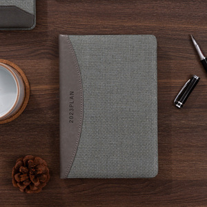Agenda/Diary Delijia 2027 A5 à couverture rigide en paille, reliure cousue, 352 <span class=keywords><strong>pages</strong></span>, 70 g/m², blanc, pour planification quotidienne, hebdomadaire et mensuelle - Product Image 3