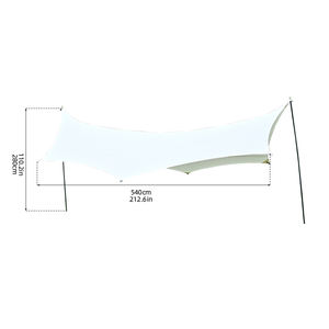 Hamac de camping en plein air en nylon imperméable avec bâche anti-mouches <span class=keywords><strong>moustiquaire</strong></span> abri de tente Protection UPF pare-soleil Logo personnalisé - Product Image 5