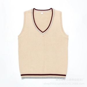 Chaleco de punto con cuello en V para mujer, mezcla de lana gris sin mangas, estilo informal, moda de Japón y Corea, tallas XS, S, M, L, XL, XXL, XXXL, 4XL, 5XL - Product Image 5