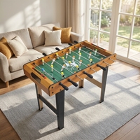Table de baby-foot classique E1 en MDF de 28 pouces, table de football durable avec 8 tiges en acier inoxydable, conforme à la norme ASTM