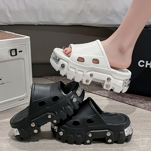 Nuevas Sandalias de Lujo para Mujer 2025 Diseño París con Plataforma de Cuña para Aumentar Altura Suela Antideslizante Verano Suaves y Transpirables - Product Image 4