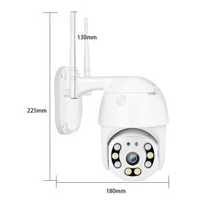 Cámara de Seguridad Inalámbrica A12 con Rotación de 360 Grados, Doble Luz, Vigilancia Interior y Exterior con Almacenamiento en la Nube y Tarjeta de Memoria - Product Image 2