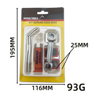 Kit de Reparación de Neumáticos de Bicicleta, Juego de Parches para Cámara de Aire, Llave de Goma, Herramienta Manual Portátil para Mantenimiento de Emergencia en Ciclismo