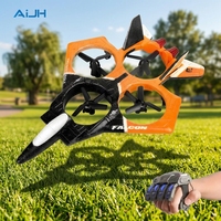 AiJH <strong>RC</strong> <strong>Fighter</strong> <strong>Jet</strong> for Kids Beginner Remote Control Airplane 360 Flip LED Light Toy OEM ODM <strong>Rc</strong> Plane Model