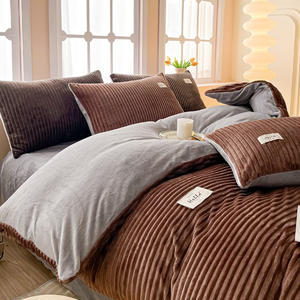 Housse de <span class=keywords><strong>couette</strong></span> en fausse fourrure ultra douce, longue et moelleuse, en velours duveteux, ensemble de literie - Product Image 2