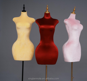 Maniquí de terciopelo BBL curvilíneo brasileño para mujer, forma de vestido de novia, medio cuerpo, talla grande, busto grande, trasero, ajustable para ropa - Product Image 4