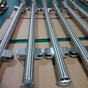 PRIMA Main courante de rampe populaire et bon marché Main courante en verre Poteau en acier inoxydable Balustrades de rampe en verre - Product Image 4