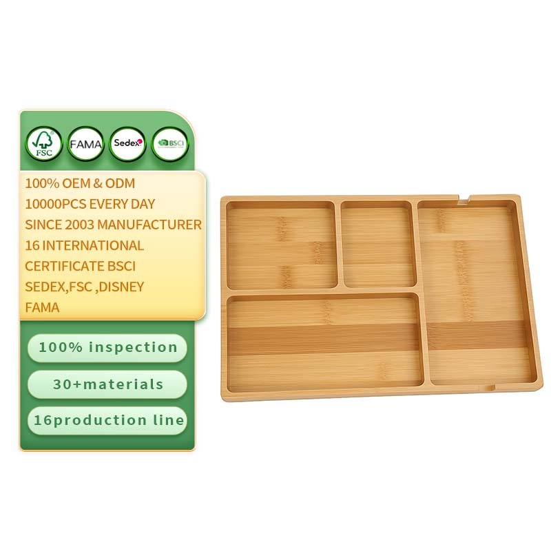 Bamboo and wood proxy tray suitable