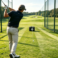 Sac d'entraînement de golf portable personnalisé avec logo pour l'impact et le swing, idéal pour la pratique intérieure et extérieure