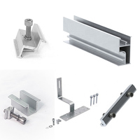 Rails de montage de panneaux solaires en aluminium de 4200 mm pour toits plats, conformes aux normes CE et AS/NZS 1170 et aux normes internationales, orientation paysage ou portrait