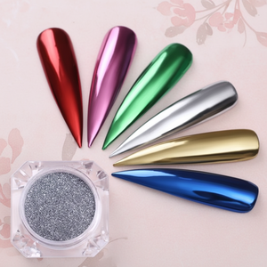 YAYANG Polvo de <span class=keywords><strong>Uñas</strong></span> <span class=keywords><strong>Cromado</strong></span> para Salón de Belleza, Polvo de Espejo Sólido para <span class=keywords><strong>Uñas</strong></span>, Múltiples Colores - Product Image 1