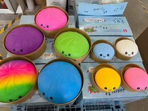 Wholesale Custom Food Shaped Bun <b>Squishy</b> Squeeze Toys with Logo Printing for Promotional Party Favors - Product Image 3