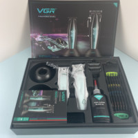 Tondeuse à cheveux professionnelle rechargeable Vgr V-270&992 9000 tr/min en métal pour salon de coiffure pour hommes