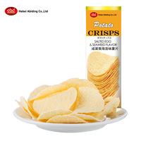 Croustilles de pommes de terre croustillantes exotiques de haute qualité étiquette personnalisable Texture dure goût salé traitement frit emballé dans un sac