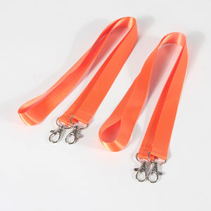 Rozet ve anahtarlar konferansı için ofis toplantısı Polyester kordon için çift klipsli renkli kordon - Product Image 4