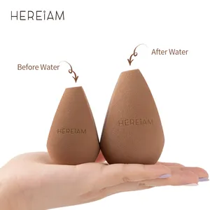 HEREIAM Pro Spons Rias Wajah, Alat Rias Bedak Foundation Concealer Bedak Basah Menjadi Lebih Besar BB Cream Kosmetik