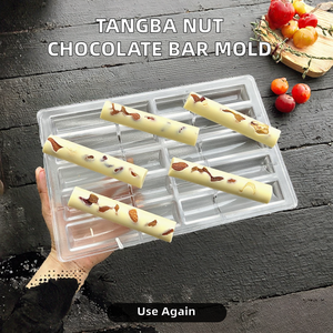 Dài Hạt sô cô la thanh khuôn Polycarbonate vuông hình chữ nhật sô cô la đúc máy nhựa sô cô la khuôn mẫu Ins phong cách - Product Image 2
