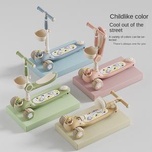 Ventes chaudes Trottinette pour enfants de 2 <span class=keywords><strong>à</strong></span> 12 ans avec lumières Trottinette pour bébé Trottinette réglable en hauteur et pliable pour enfants - Product Image 3