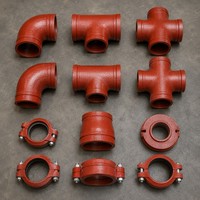 Raccord de tuyauterie en fonte ductile homologué UL FM pour la protection incendie, conforme aux normes ASTM A536 et AWWA C110, pour système d'incendie américain.