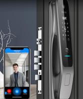 TYSH Fabrikantenprijzen Slimme Deurvergrendeling met Camera Tuya Wifi Beveiliging Biometrische Vingerafdruk Volledig Automatische Slimme Deurvergrendeling