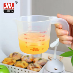 Haixing 3 cái 250ml 500ml 1000ml nhựa nhỏ đo cup Set với xử lý - Product Image 4