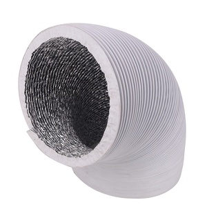 Conducto de ventilación flexible del <span class=keywords><strong>aire</strong></span> <span class=keywords><strong>acondicionado</strong></span> del papel de aluminio de la masa de la marca propia del diseño hecho en fábrica OEM/ ODM - Product Image 5