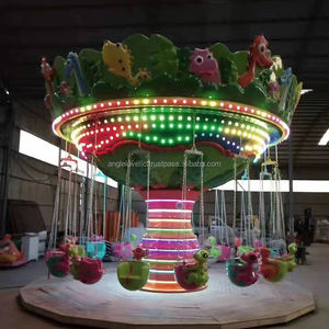 Fournisseurs d'usine Manèges à balançoires pour parcs d'attractions, Chaise volante Dinosaures 16 places pour divertissement intérieur attrayant, à vendre - Product Image 3