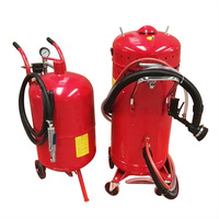 Petite machine de sablage automatique avec retour de sable, sablageuse portable de 28 gallons