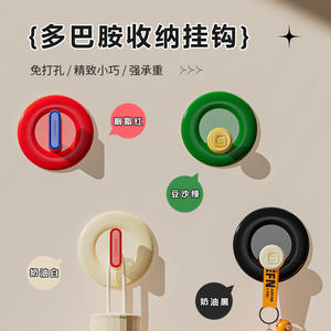 ตะขอแขวนติดผนังแบบไม่ต้องเจาะ  ยึดติดแน่น รับน้ำหนักได้ 1-3 กก.  วัสดุพลาสติกแข็งแรง  แบบกลมและแบบยาว - Product Image 5