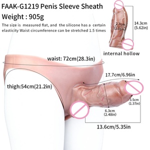 Dildo réaliste en silicone creux à porter avec harnais, Dildos à porter avec trou, Pénis réaliste à porter, Jouets sexuels pour adultes pour femmes et hommes - Product Image 2