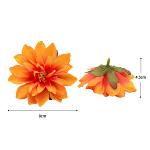 Fleurs artificielles d'épiphyllum Dongchen Crafts, 8 cm, en soie, faites à la main, pour coiffes, couronnes, fleurs décoratives pour chapeaux - Product Image 5
