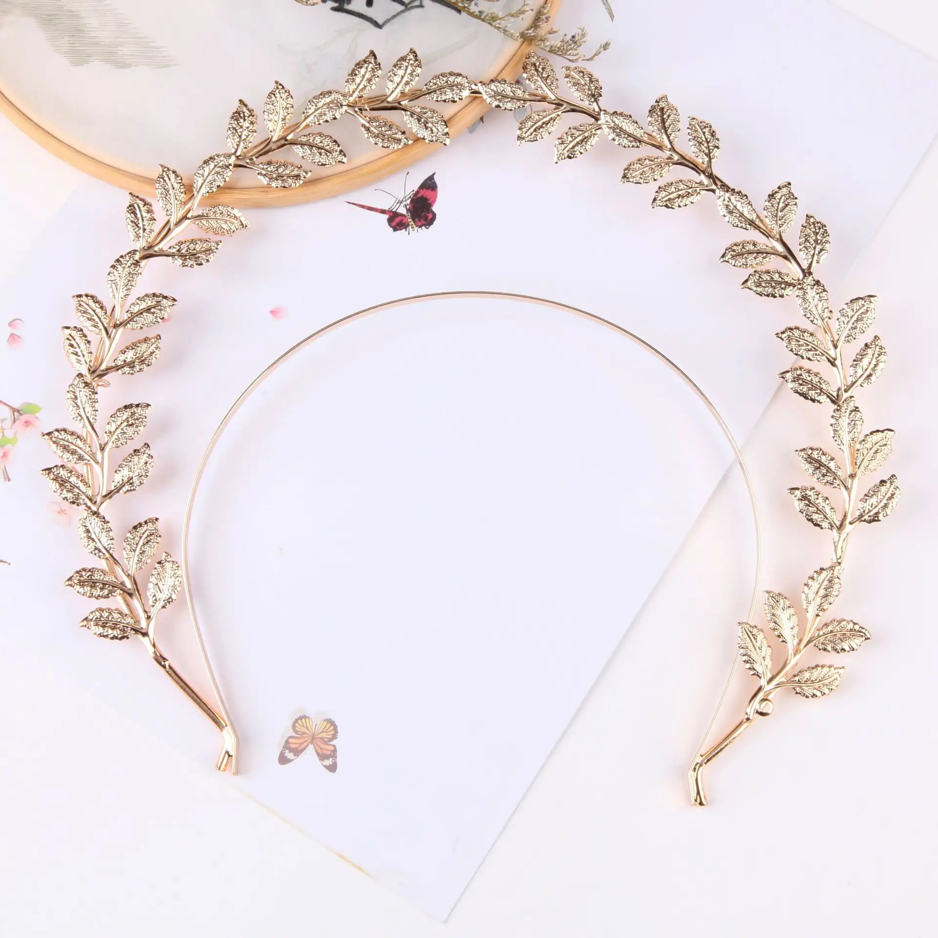 New Leaf Ancient Style Hair Accessories Golden Virgin Aura Headband Goddess Crown