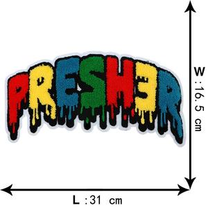 Bordir layanan kustom bordir Logo besar handuk Chenille huruf <span class=keywords><strong>Patch</strong></span> applique untuk pakaian - Product Image 4