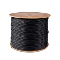 Cable de Red Ethernet CAT6 para Exteriores, Rollo de 305 m (1000 pies), UTP con Cable de Alimentación, 4 Pares, 23 AWG 24 AWG, Cobre, CAT6+2c